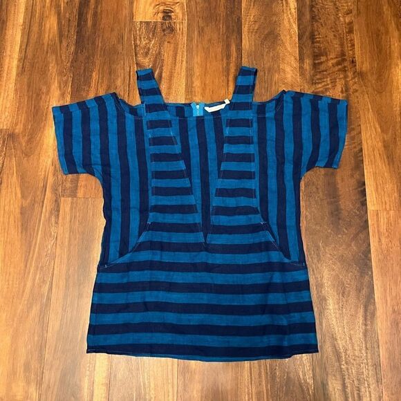 Soft Surroundings Sunset Tunic Linen Blend Top petite small - Picture 2 of 3